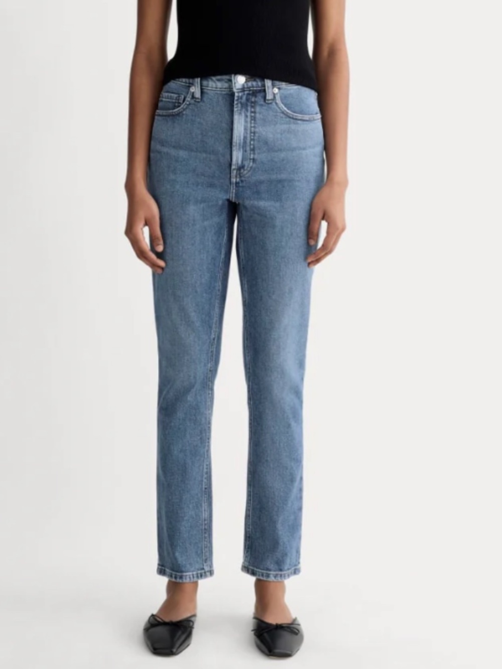 Everlane Original Cheeky Jean - 28S - Medium Washed blue - BNWOT